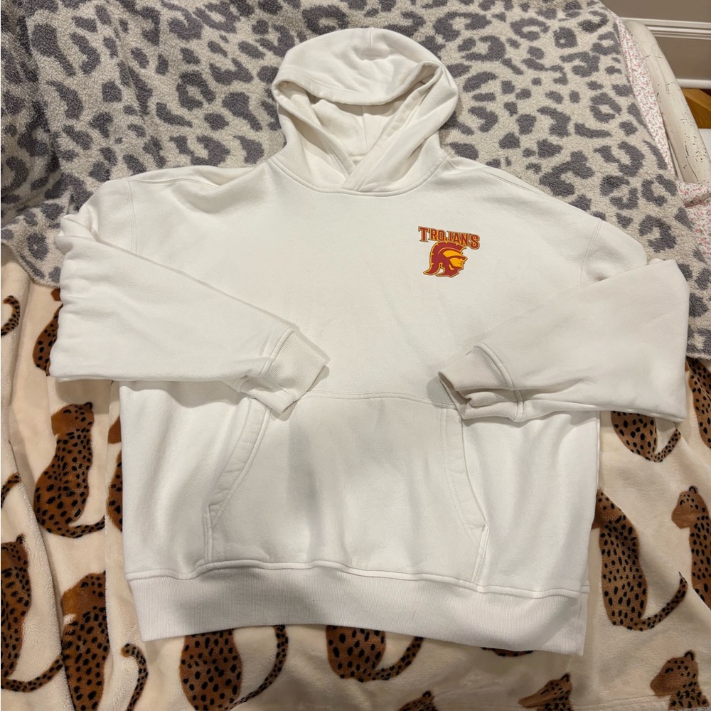 Boxy USC Trojans Graphic Hoodie